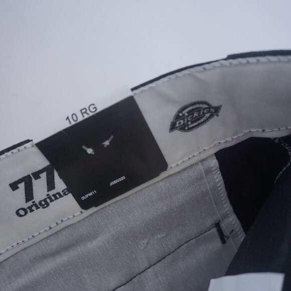 Dickies Black 744 Low Rise Straight Leg Wrinkle Resistant Work Pants Size 10R - Picture 11 of 13